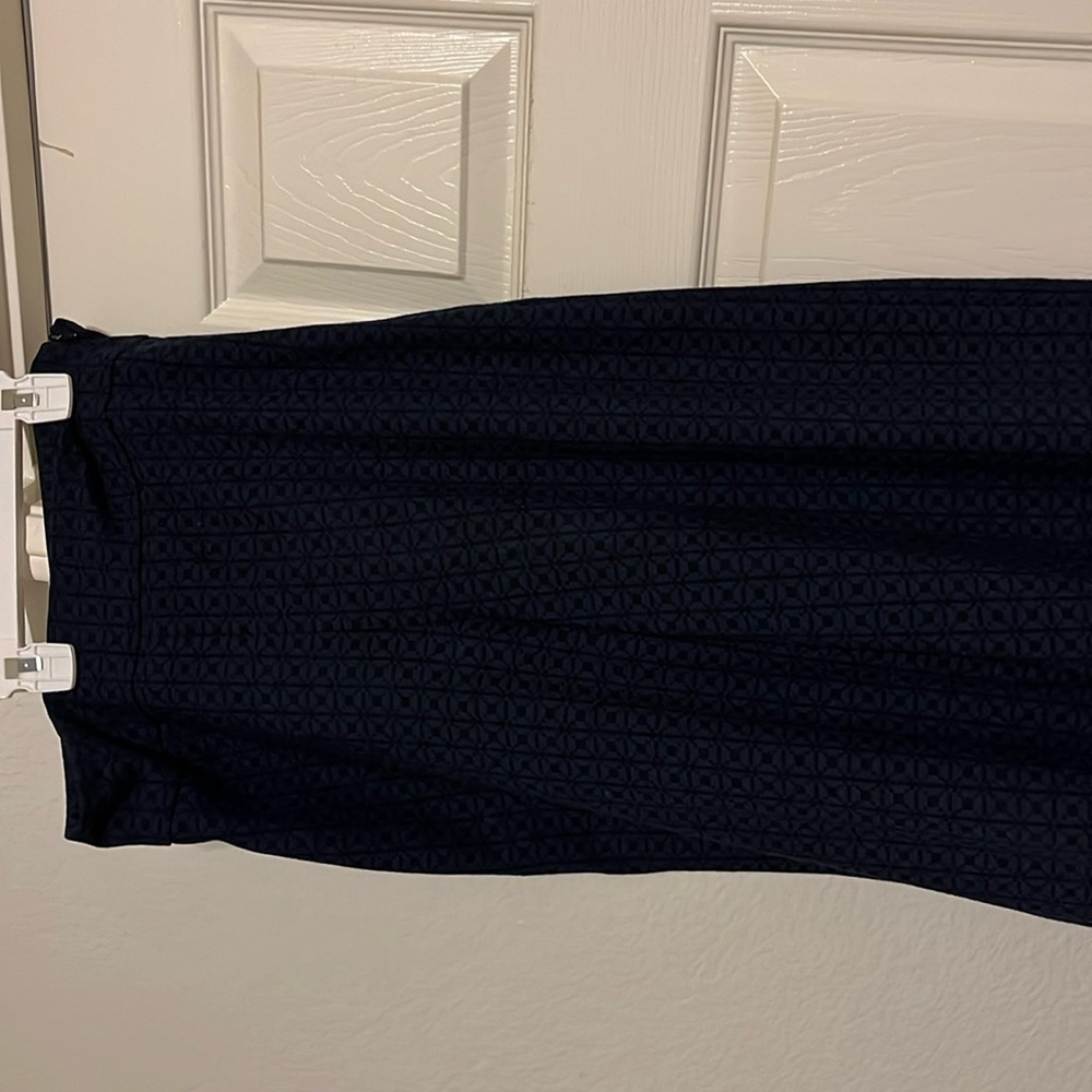 Cute winter dark navy blue and black small printed trousers